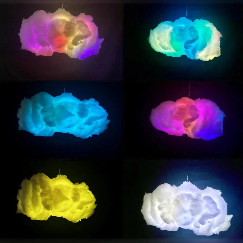 USB Cloud Light APP Control Music Synchronization 3D RGBIC Ambient Light Lightning Simulation Clouds Bedroom Room Light - Get Me Products