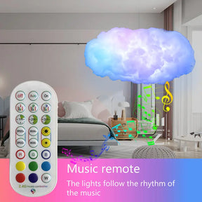 USB Cloud Light APP Control Music Synchronization 3D RGBIC Ambient Light Lightning Simulation Clouds Bedroom Room Light - Get Me Products