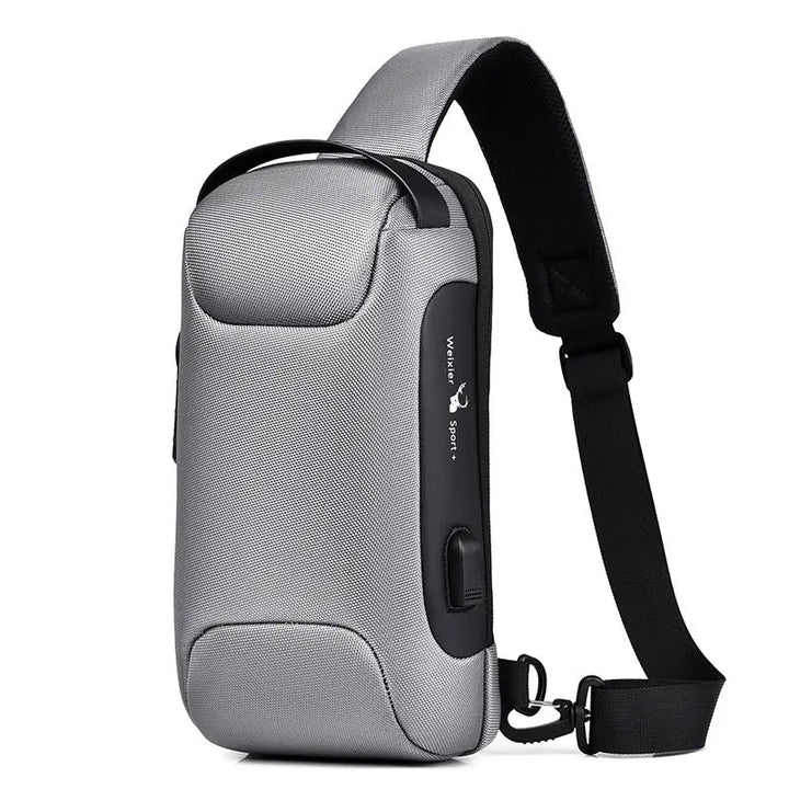 Waterproof USB Anti-theft Bag Men Oxford Crossbody Shoulder Bag Sling Multifunction Short Travel Messenger Chest Pack - Get Me Products