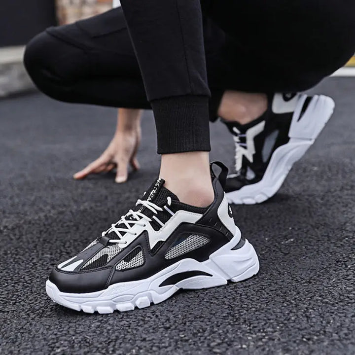 White Sneakers Men Non Slip Walking Running Shoes Sports GetMeProducts