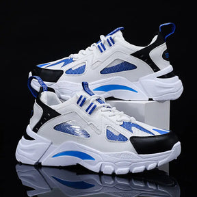 White Sneakers Men Non Slip Walking Running Shoes Sports - Get Me Products