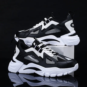 White Sneakers Men Non Slip Walking Running Shoes Sports - Get Me Products