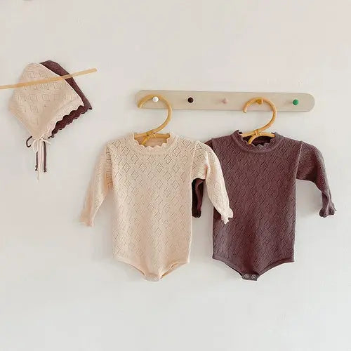 Winter Baby Jumpsuits 0 24M Knitted Cotton Baby Girl Rompers Autumn - Get Me Products