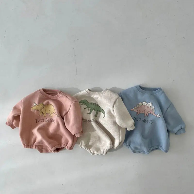 Winter New Baby Bodysuits Dinosaur Toddler One Piece - Get Me Products