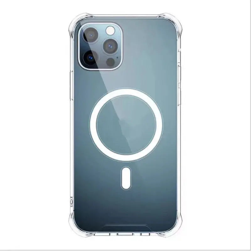 Wireless Magnetic Transparent Electroplating All-inclusive Protective Cover - Get Me Products