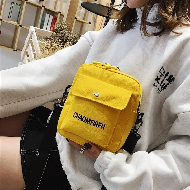 Women Bag Shoulder Chest bag Printed Cute Wallet Multifunction Mobile Phone  Canvas Small  Coin Purse Crossbag GetMeProducts