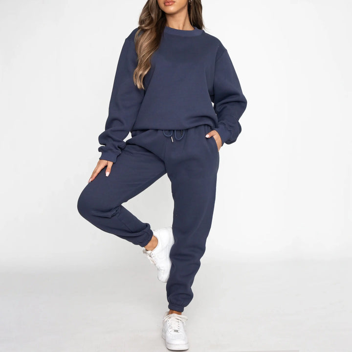 Women Clothing Vendor Wholesale Blank Brown Private Label Fleece Sweat Suits Set - Get Me Products