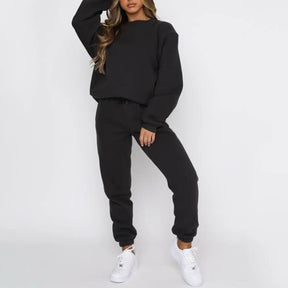 Women Clothing Vendor Wholesale Blank Brown Private Label Fleece Sweat Suits Set - Get Me Products