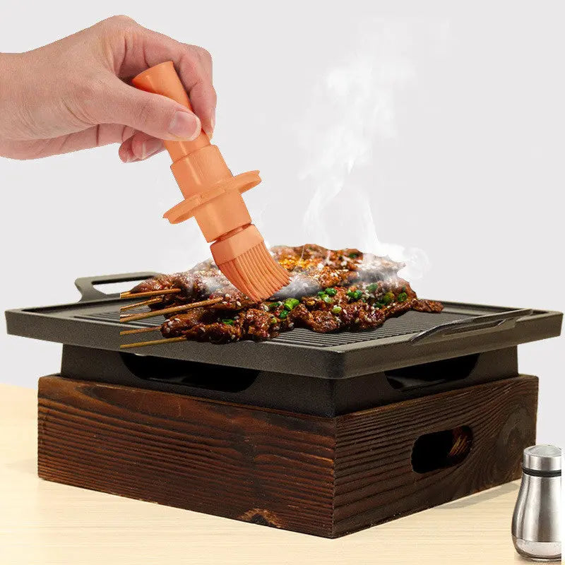 Wooden Seat Korean Style Grill Pan Grill Household Smokeless - Get Me Products