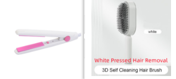 Self Cleaning Hair Brush For Women One-key Cleaning Hair Loss Airbag Massage Scalp Comb Anti-Static Hairbrush - Get Me Products