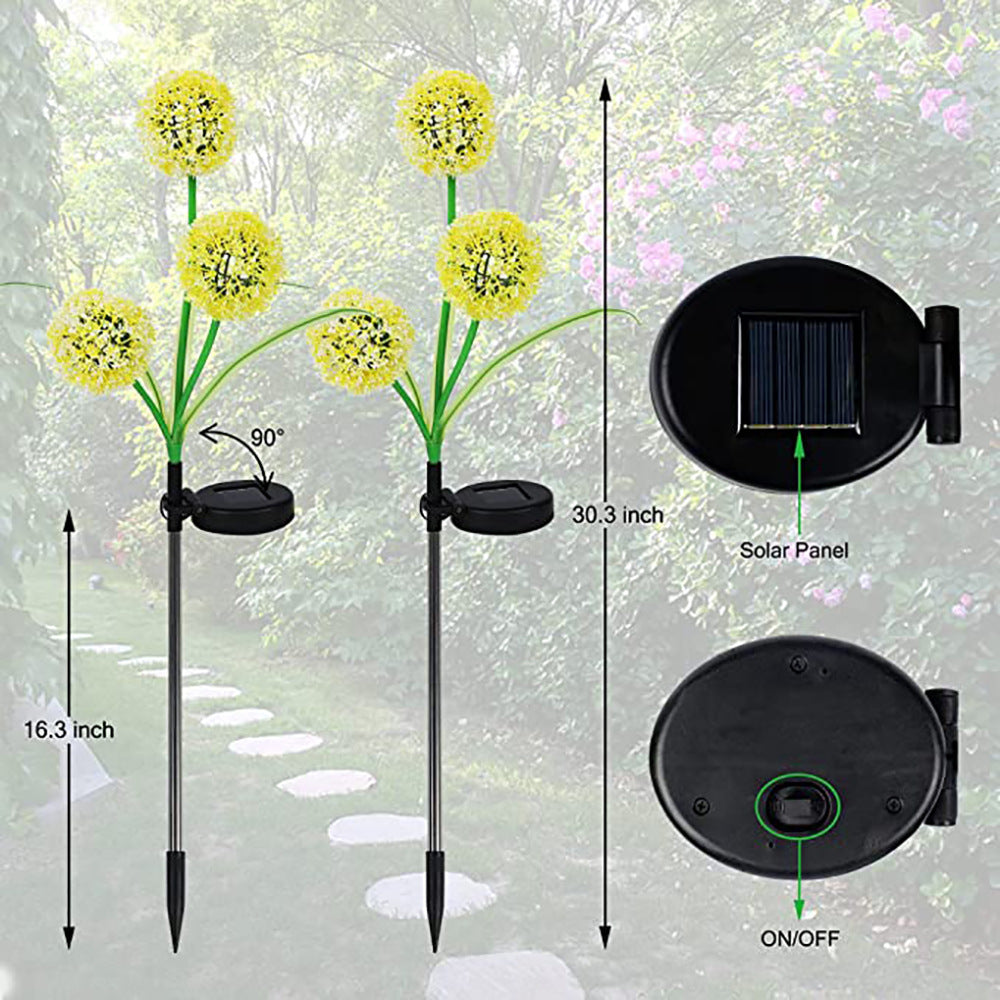 Outdoor Solar Lantern Dandelion Light 3LED - Get Me Products