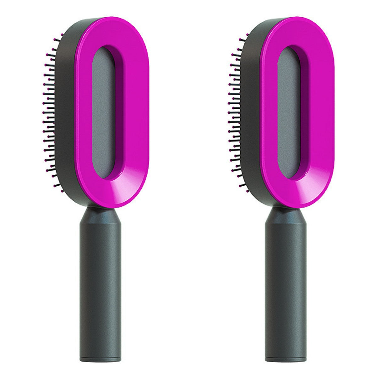 Self Cleaning Hair Brush For Women One-key Cleaning Hair Loss Airbag Massage Scalp Comb Anti-Static Hairbrush - Get Me Products