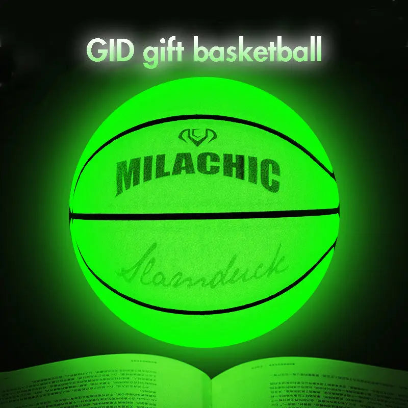 glow in the dark basketball custom GID luminous basketball green light absorbing fluorescent basketball as a gift - Get Me Products